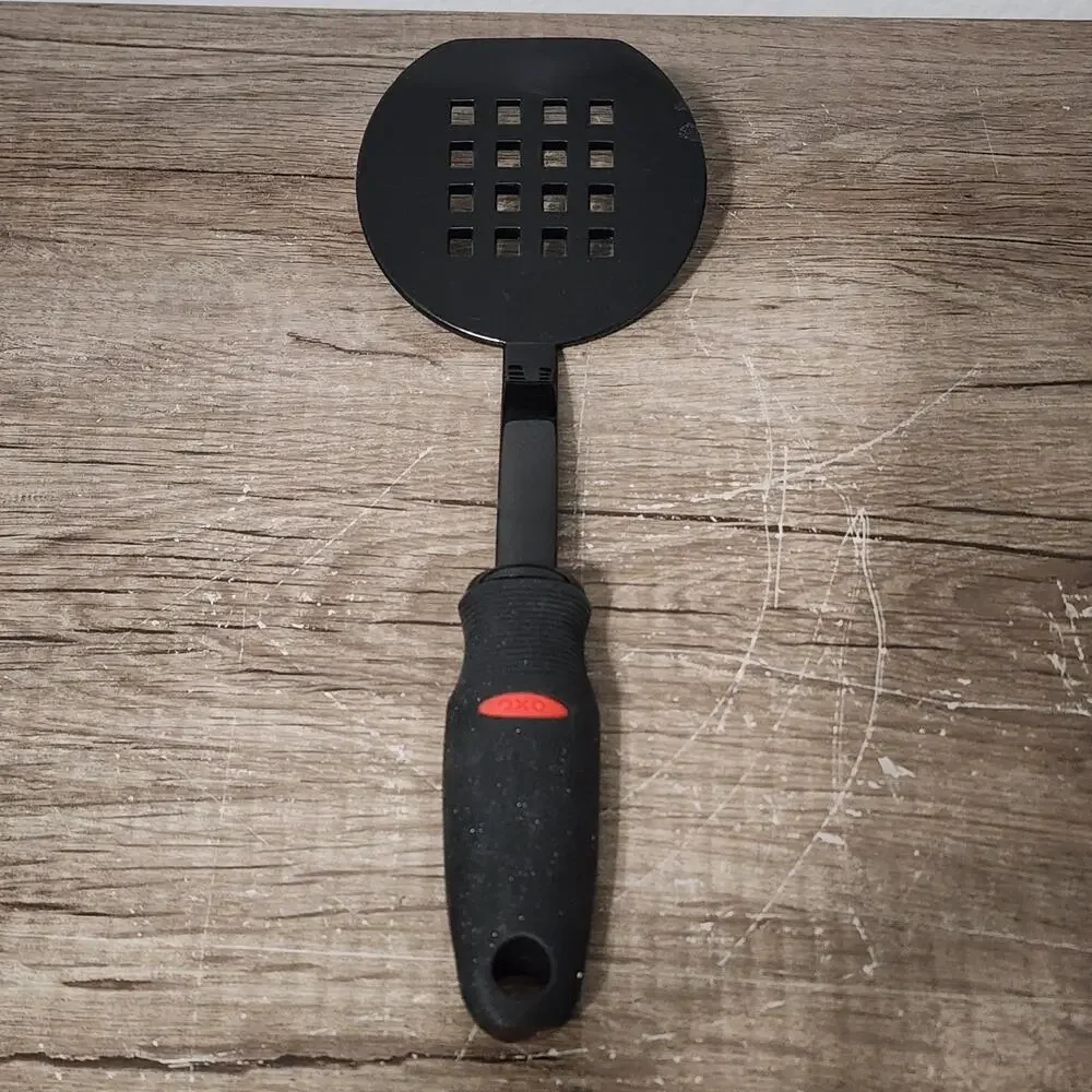 OXO Soft Works Slotted Spatula Turner Flipper Grip Handle Black